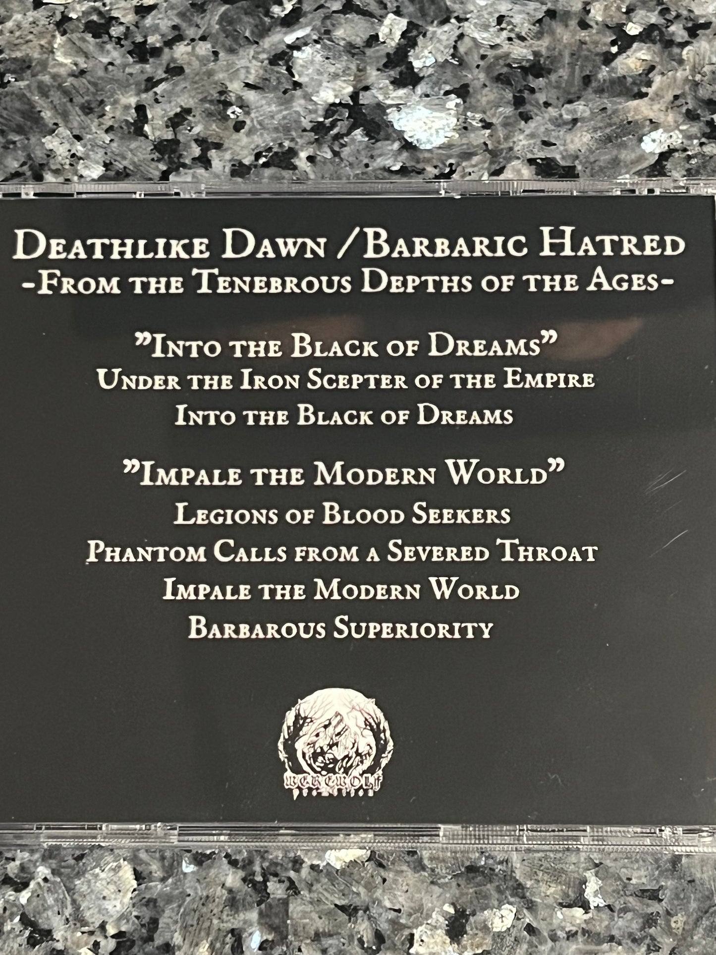 Barbaric Hatred / Deathlike Dawn - "From the Tenebrous Depths of the Ages" Split CD