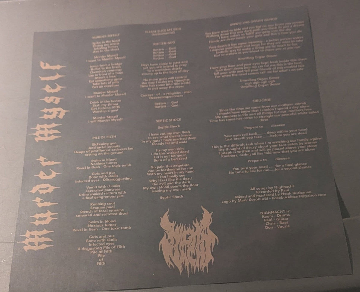 Nighnacht (US) - "Foulness" LP *** Corner Ding discount