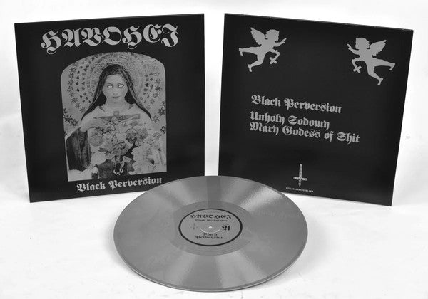 Havohej (US) – "Black Perversion" - LP - Silver Vinyl ltd to 500 - Member of Profanatica
